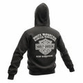 Fleece Full-Zip Hoodie for Harley-Davidson (Men's, Solid Black)