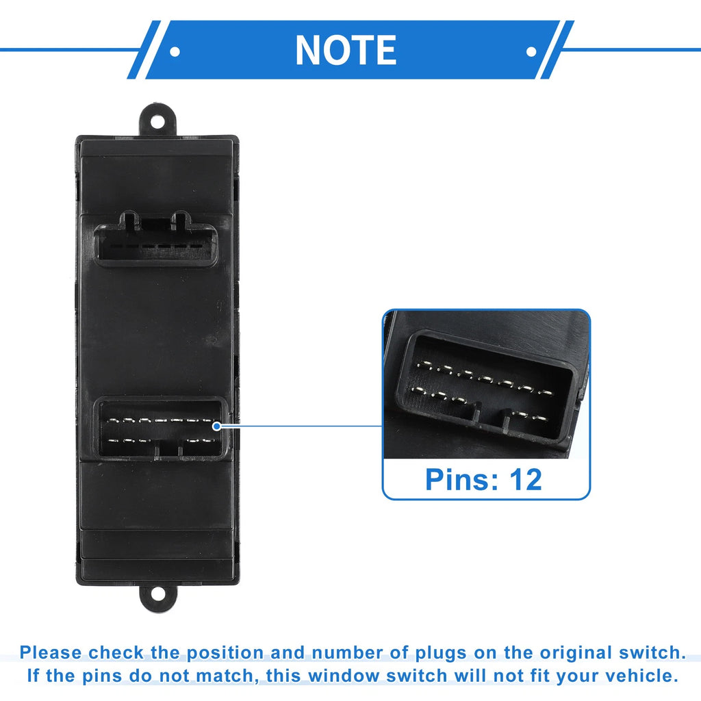 Power Window Switch for Toyota Avanza, Corolla (2000–2023)