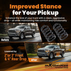 2" Front 3" Rear Lowering Kit for Dodge Ram 1500 2WD (1994-1999)