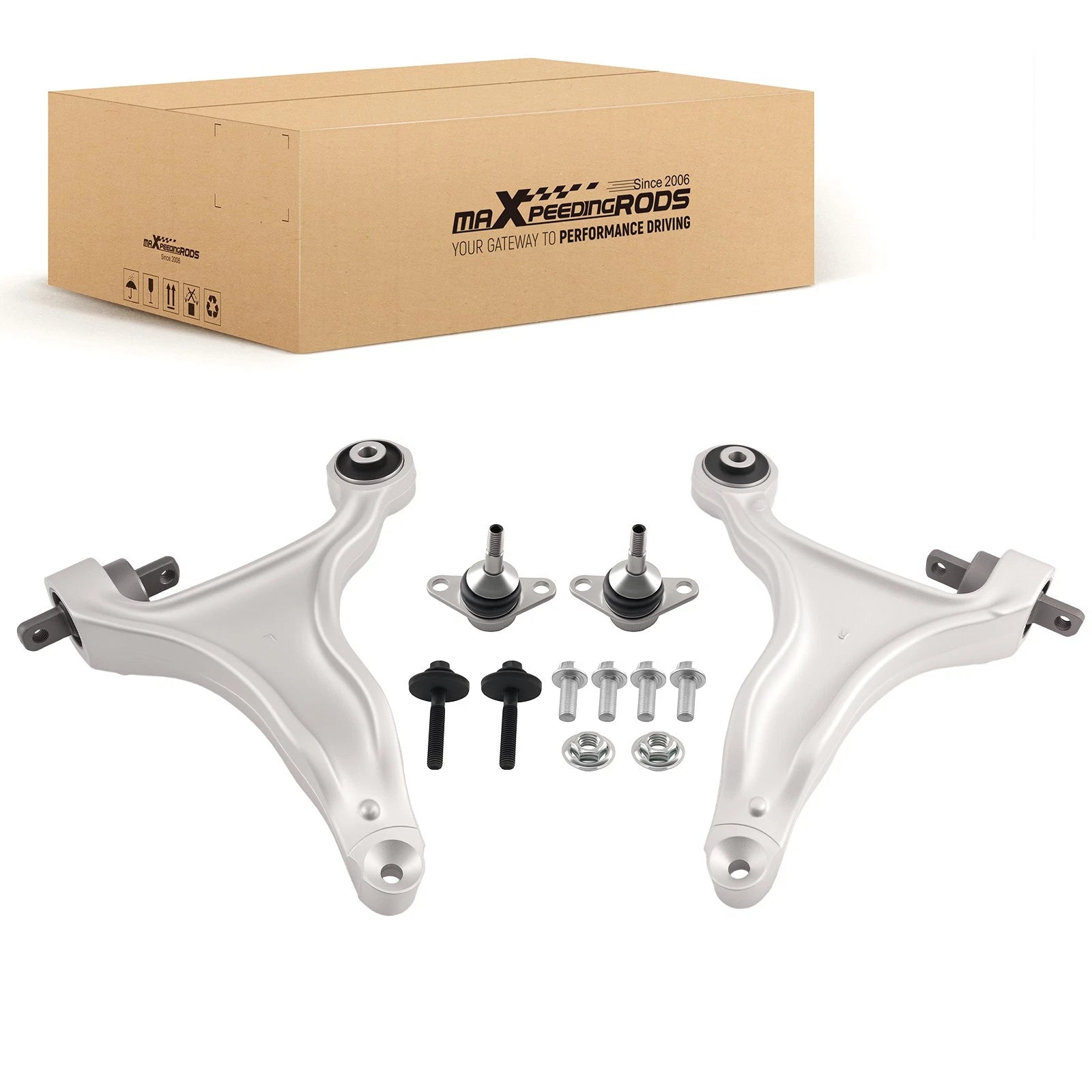 4X Front Lower Control Arm Kit for Volvo V70 XC70 AWD (2001–2007)