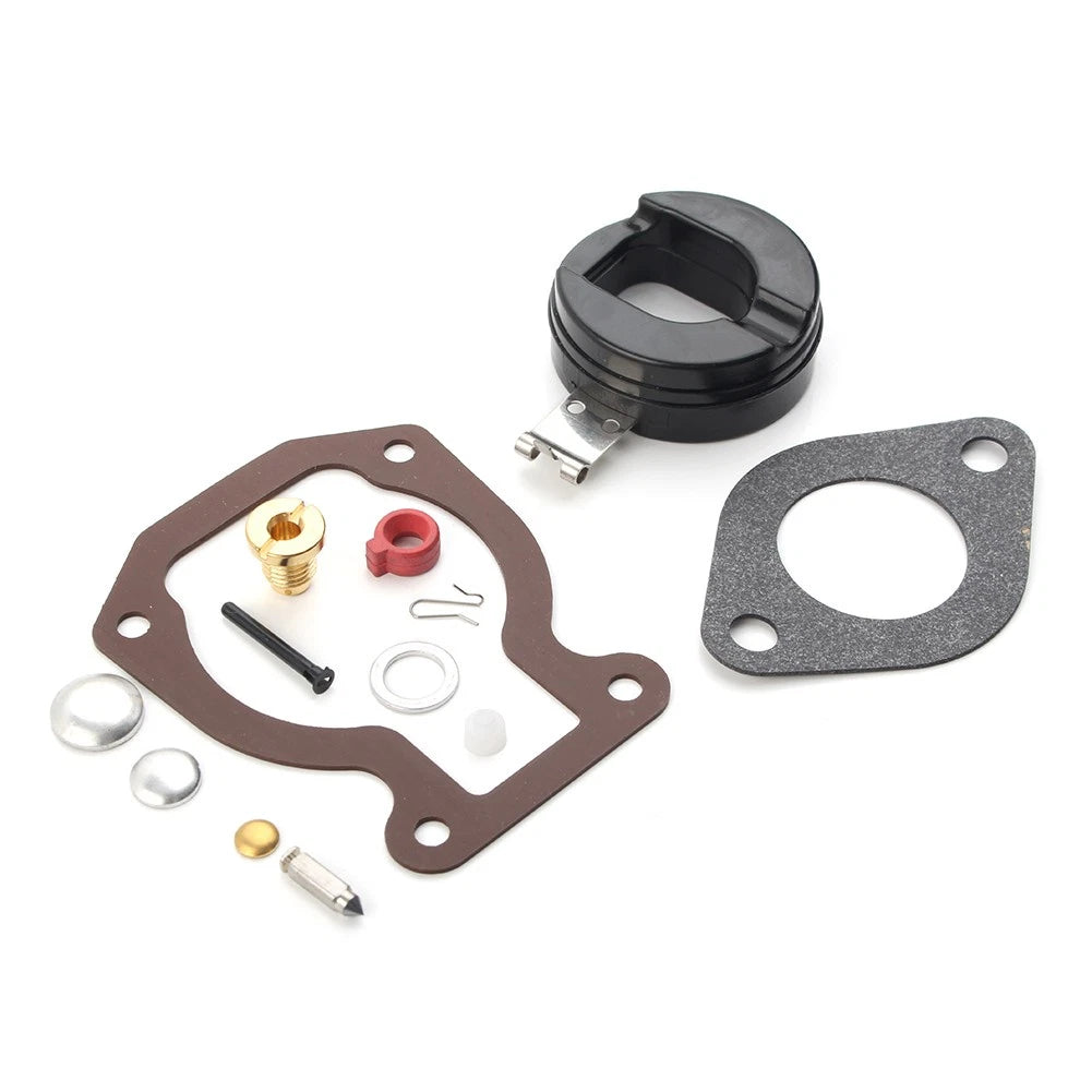 Carburetor Carb Kit w/ Float for Johnson Evinrude 9.9 15 HP (1974–1988) #398452