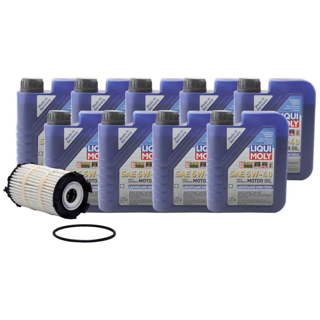 Engine Oil Change Kit 9L Liqui Moly 5W-40 for Audi S5 R8