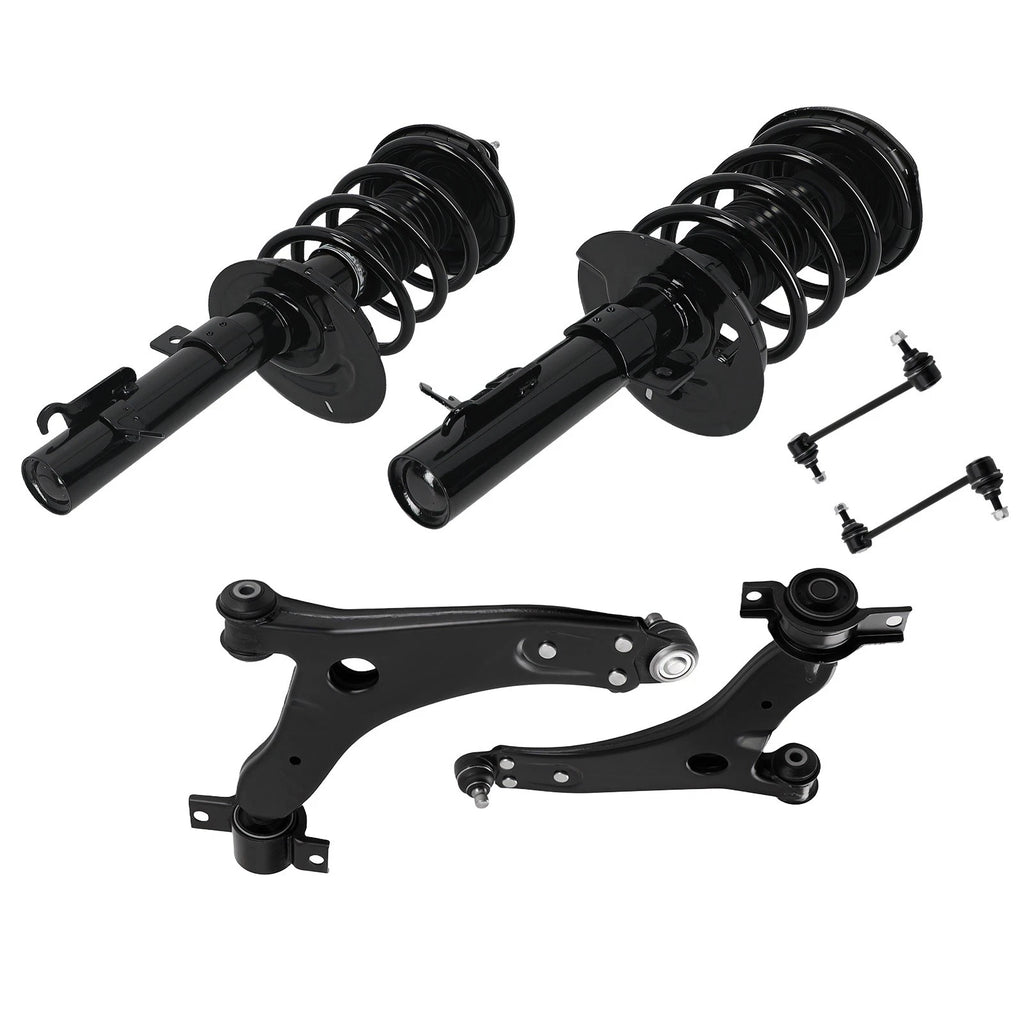 6PCS Front Struts w/ Control Arms for Ford Focus (2006–2007) 172257
