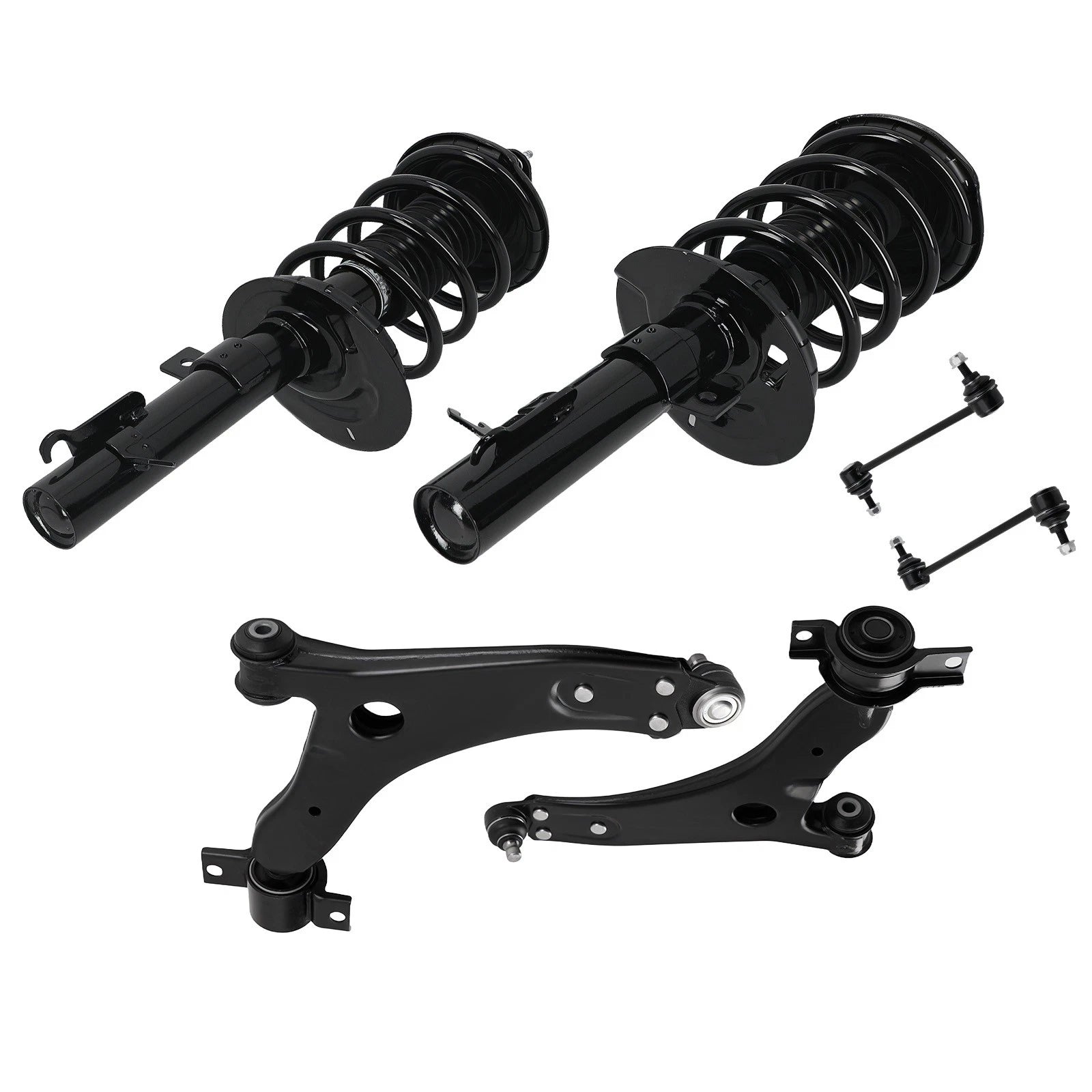 6PCS Front Struts w/ Control Arms for Ford Focus (2006–2007) 172257