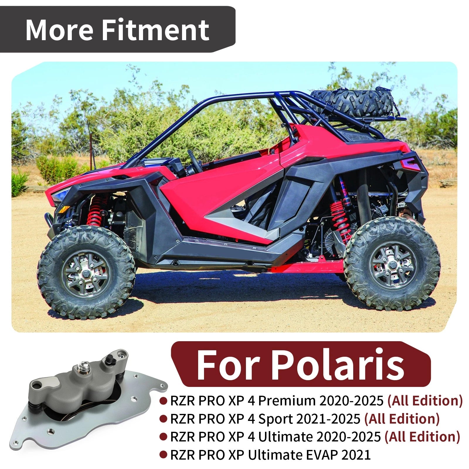 Front Right Brake Caliper for Polaris RZR PRO XP 4 (2020–2025) 1913468