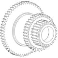 Cluster Gear for Case-IH Combine Models 915 1460 1470 1480 (530699R1)