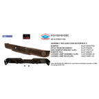 Black Rear Step Bumper Assembly w/o Park Assist Sensor Holes w/o Tow Package