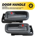 2X Front Interior Door Handle for Toyota Tundra (2000–2006) Gray