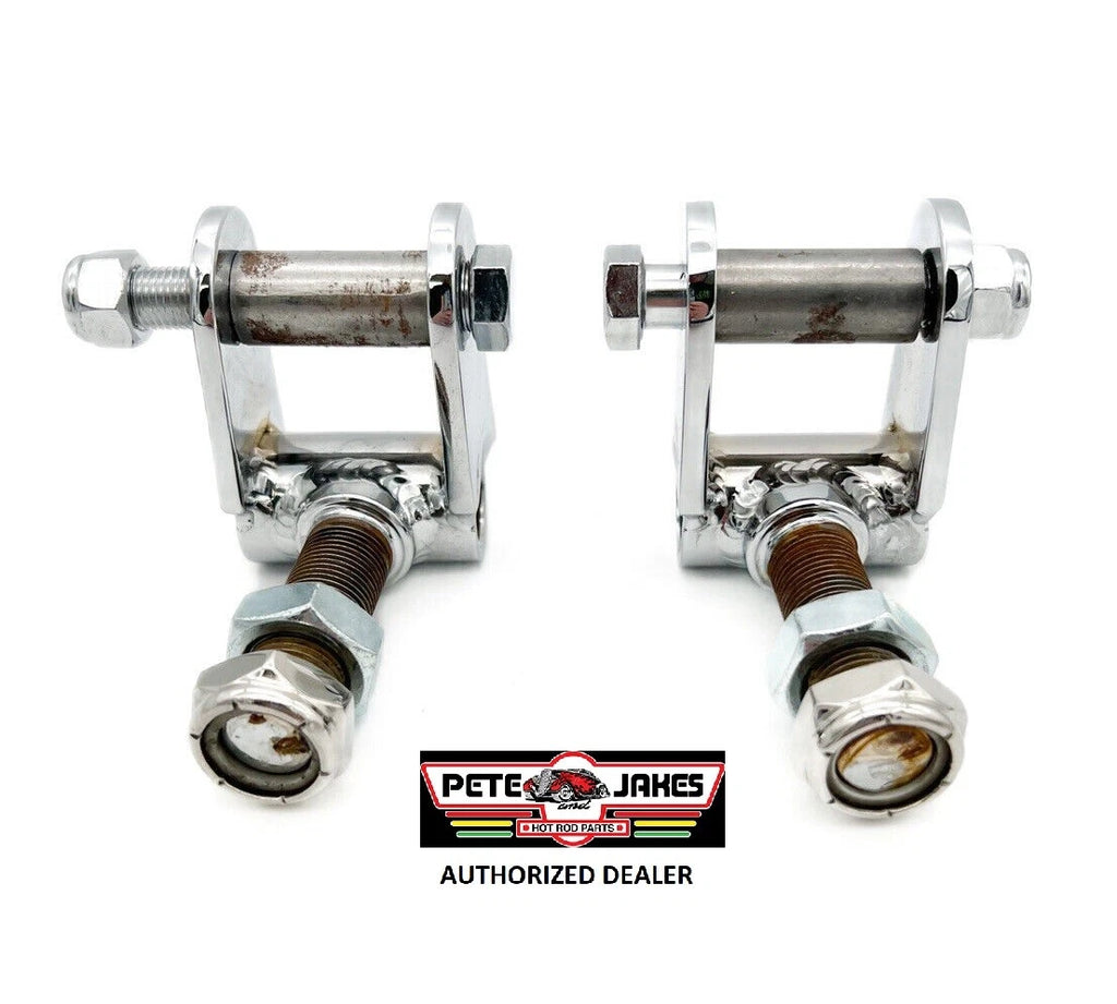 Chrome Suicide Angled Front End T-Bolt with Shock Tabs for Hot Rods (Qty 1)