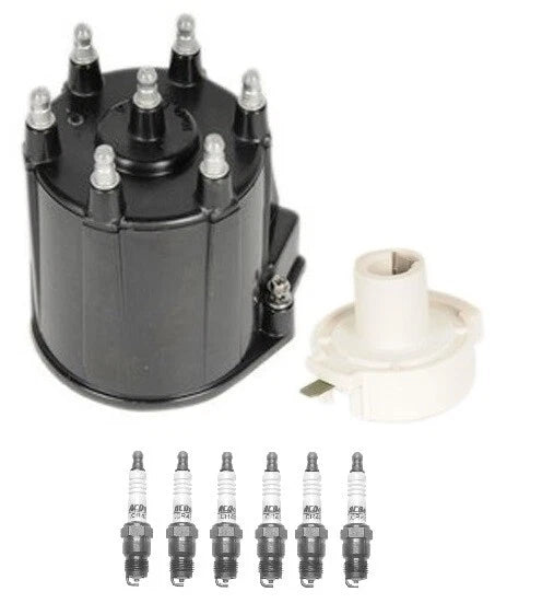 Distributor Rotor Cap & Spark Plugs Kit for GMC Jimmy 4.3 V6 (1995–2001)