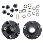 2X Trailer Axle Kit for 5 Lug 4.5" Hubs (2000 lb Capacity)