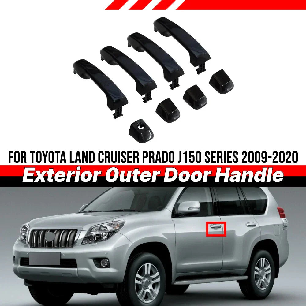 Exterior Outer Door Handle / 1x / Toyota Land Cruiser Prado for (2009–2020)