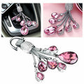 Pink Crystal Diamond Water-Drop Hanging Keychain for Ram (2011–2024)