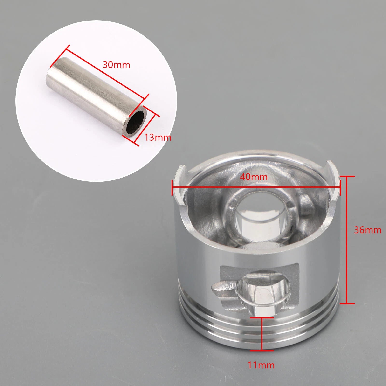 Piston Kit & Rings Set +1.00 40mm for Honda ST Z ZB (1975)
