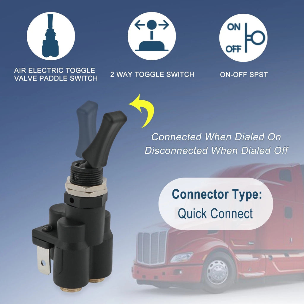 Air Electric Toggle Valve Paddle Switch for Peterbilt Kenworth