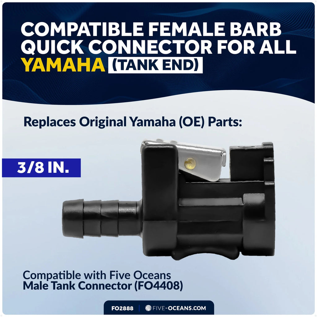 3/8 Barb Female Connector for Yamaha Engine & Tank End (FO2888)