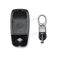 Black ABS Key Fob Shell Cover with Keychain for Mercedes E-Class S-Class (2017–2025)