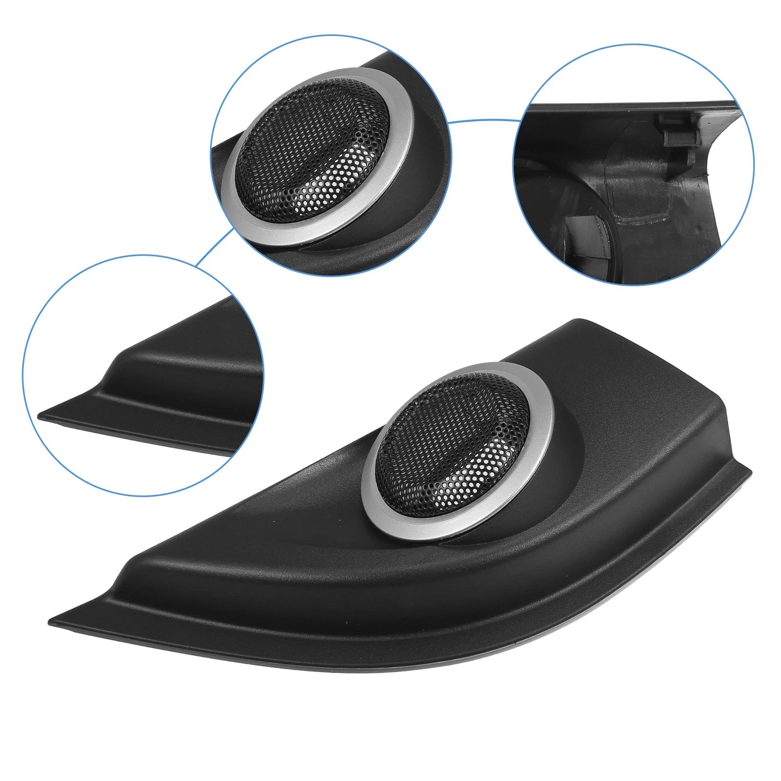 1 Pair Tweeter Speaker Panel Cover Trim for Honda City (2014–2019)