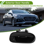 Exterior Door Handle for Honda Civic (1996–2000) Front Right Black Plastic
