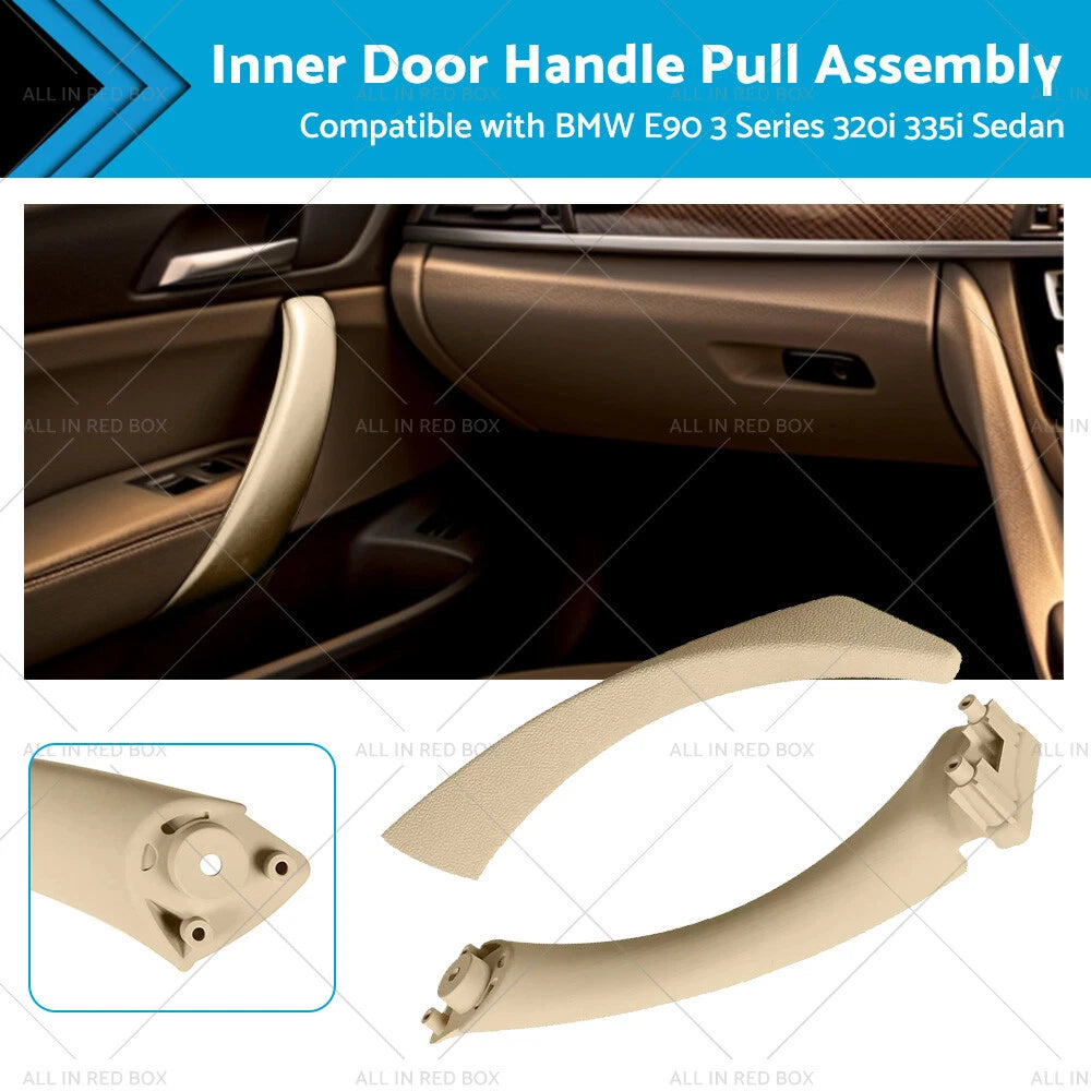 Left Inner Door Panel Handle Pull for BMW 3 Series E90 (2007–2013) Beige