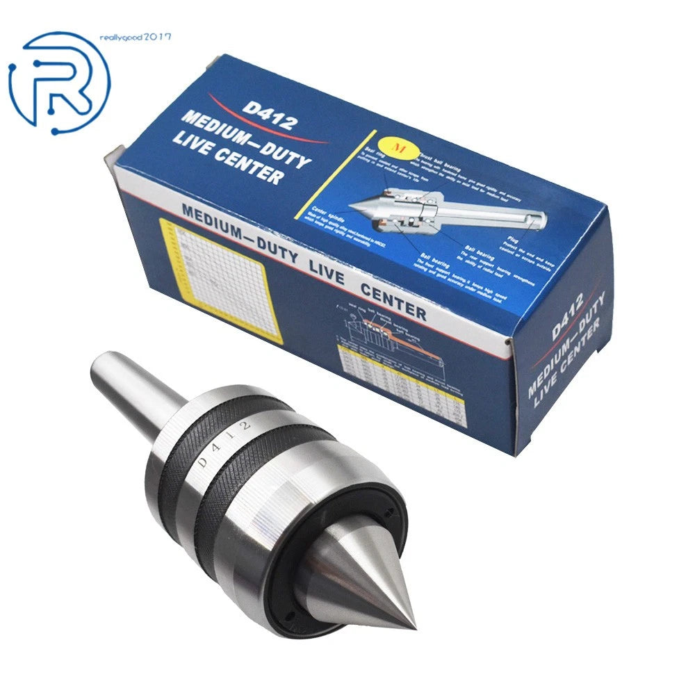 MT2 Live Center for Lathe Milling Chuck (Morse Taper Triple Bearing)
