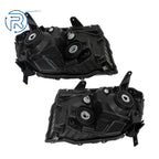 Set of 2 Halogen Headlights for Honda Pilot (2012-2015) Black Housing