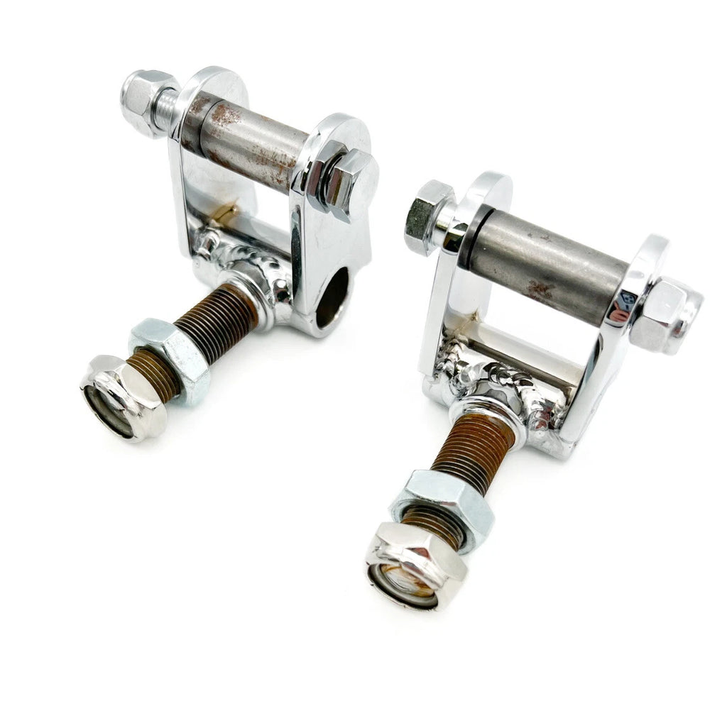 Chrome Suicide Angled Front End T-Bolt with Shock Tabs for Hot Rods (Qty 1)