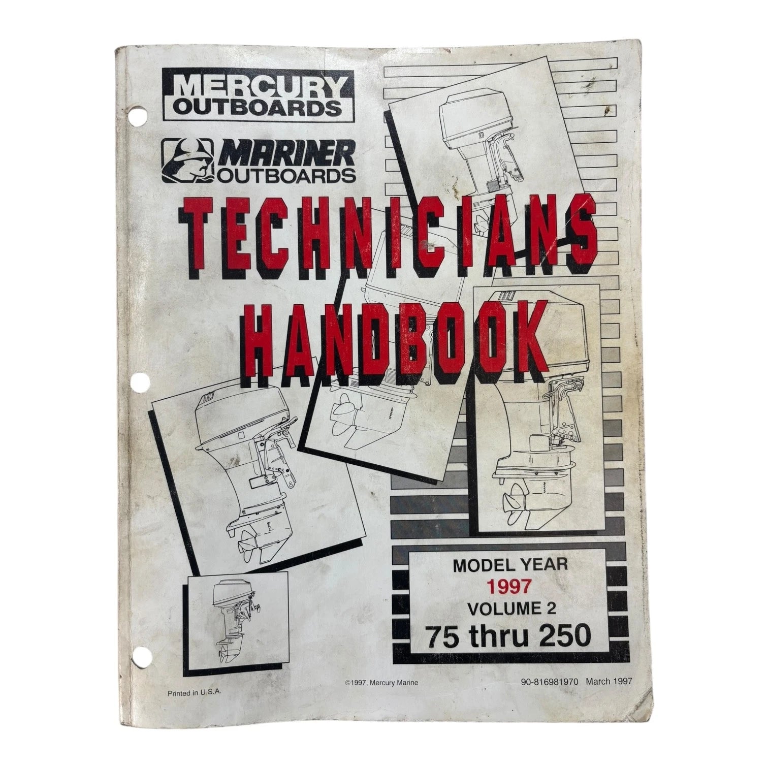 Technician's Handbook VOL 2 for Mercury/Mariner Outboards (1997) 90-816981970