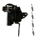 Set of 4 Ignition Coils & Iridium Spark Plugs for Hyundai Elantra Kia Soul