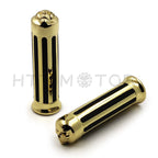 Skull Hand Grips for Harley XL 883 Hugger Sportster (7/8", Gold)