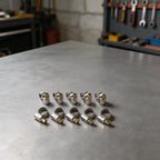 10PCS Metal Pipe Clamps for Fuel Hose 8-12mm