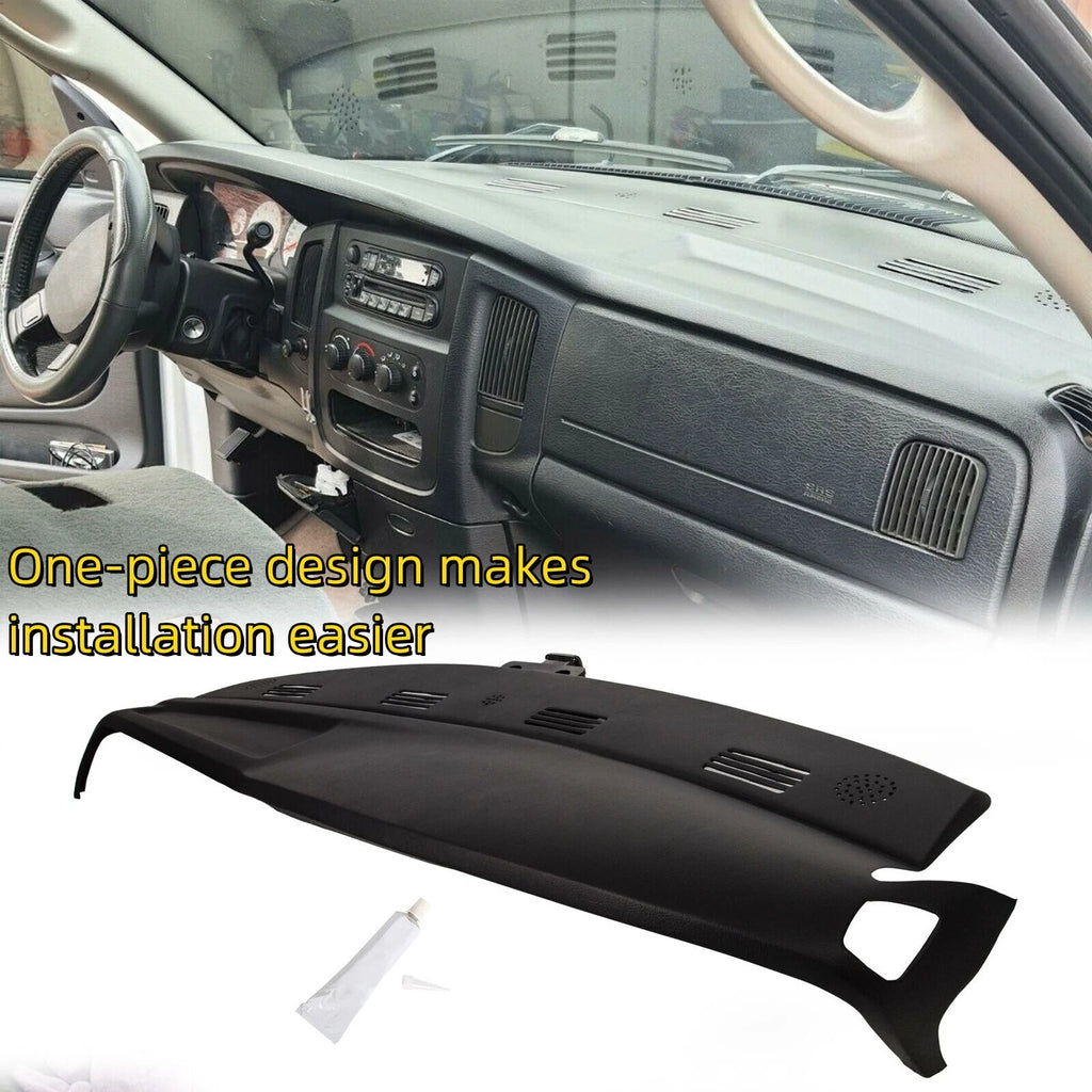 Molded Dash Cover for Dodge Ram 1500 2500 3500 (2002–2005) Textured Black