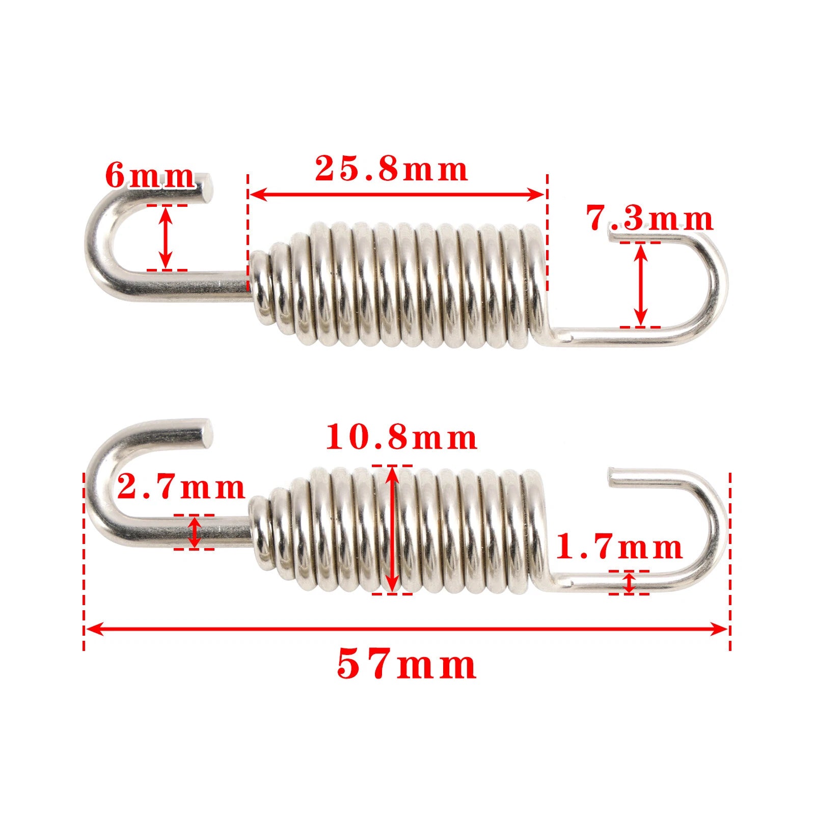 Set of 4 Exhaust Spring & Seal O Rings for 200 250 300 EXC/TPI (1999–2025)
