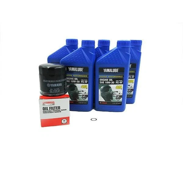 Yamalube 10W30 Oil Change Kit for Yamaha F150-F200 (MRNMR-KT-10)