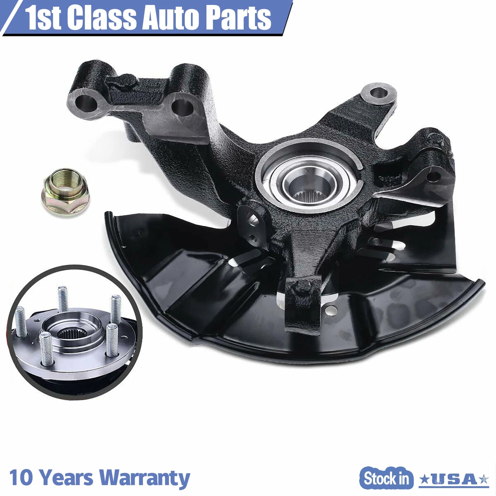 Front Left LH Wheel Bearing and Hub Assembly for Mazda 698-415