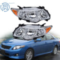 Set of 2 Headlamp Assemblies for Toyota Corolla (2009–2010)