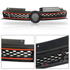 Grille for VW MK6 Golf/GTI/Jetta Sportwagen (2010–2014) Black with Red Trim