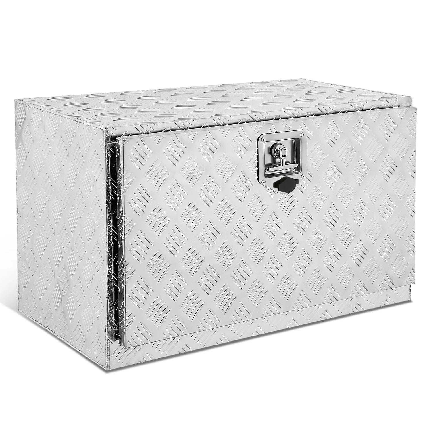 Aluminum Tool Box 76.5cm x 45.5cm x 44cm Silver Diamond Tread