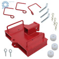 2 In Forklift Trailer Hitch Receiver for Dual Pallet Forks (6500 lbs)