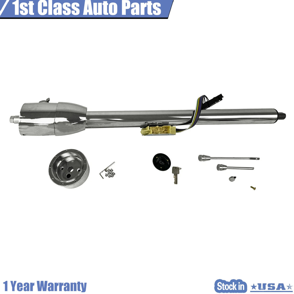 33" Chrome Tilt Steering Column for Chevy Corvette (1968–1980)