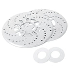 2X Cross Drilled Aluminum Brake Disc Cover for Car Wheel Decor 2.95"