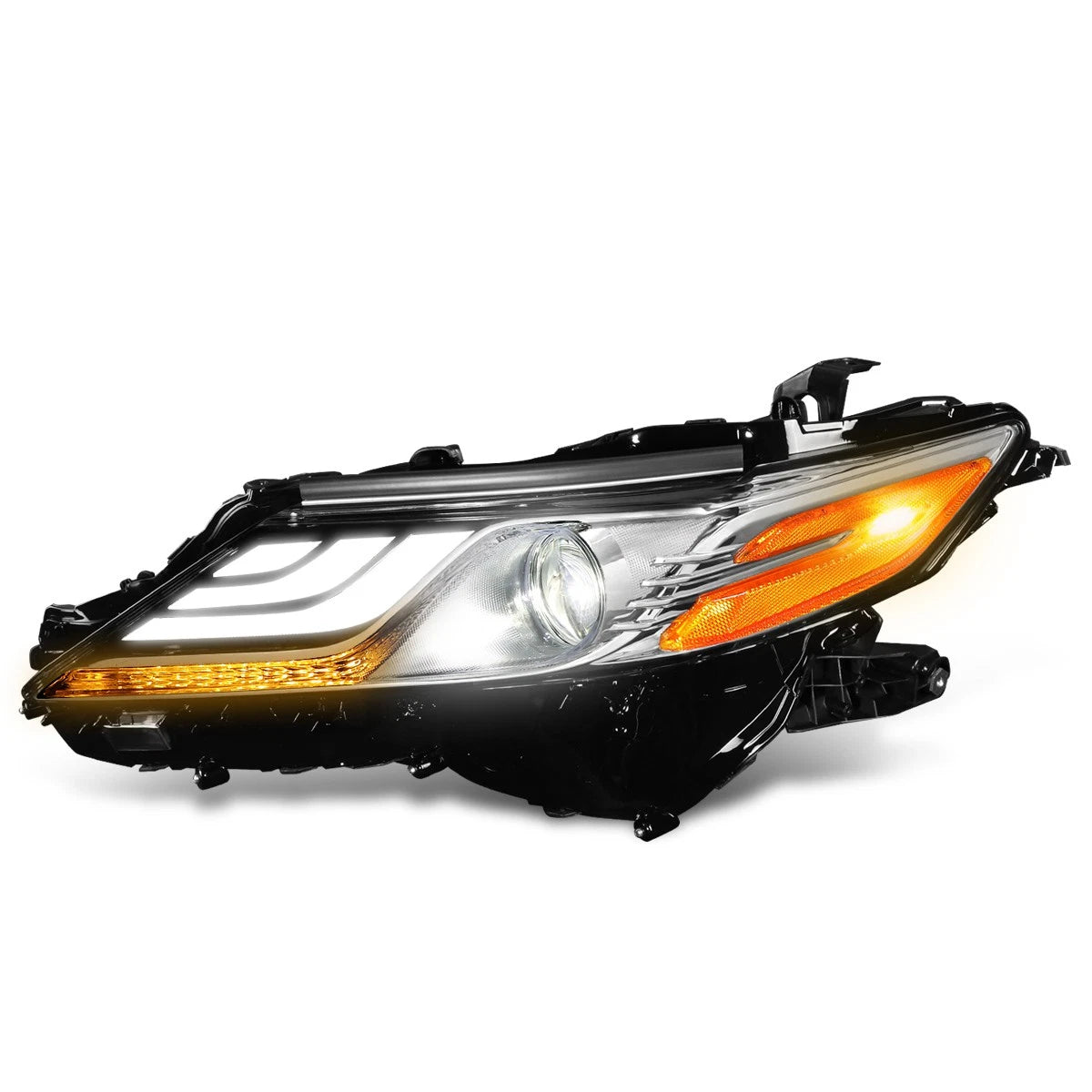 Left Side LED DRL & Turn Signal Lamp Projector Headlight for Toyota Camry (2018–2021)