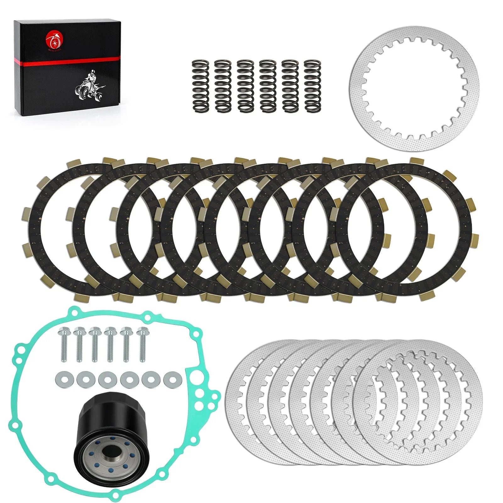Complete Clutch Kit Heavy Duty Springs W/Gasket for Yamaha YZF-R6S (2006–2009)