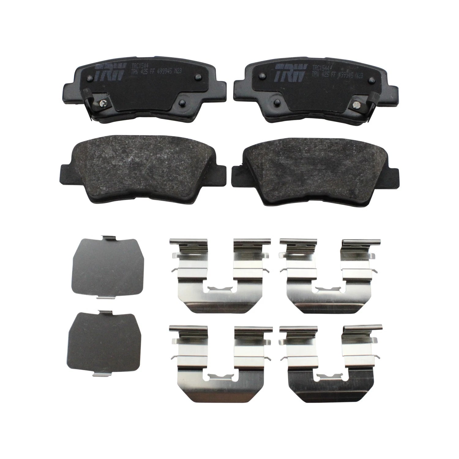 DuraGo Rear Rotors & TRW Pro Ceramic Brake Pads Kit for Accent Rio (2012–2017)