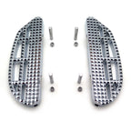 Chrome Knob Leaf Dominator Passenger Footboard for Harley Touring (1993–2019)