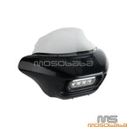 Front Fairing Windshield w/Bracket & LED Headlight for Softail Street Bob (2018-2023)