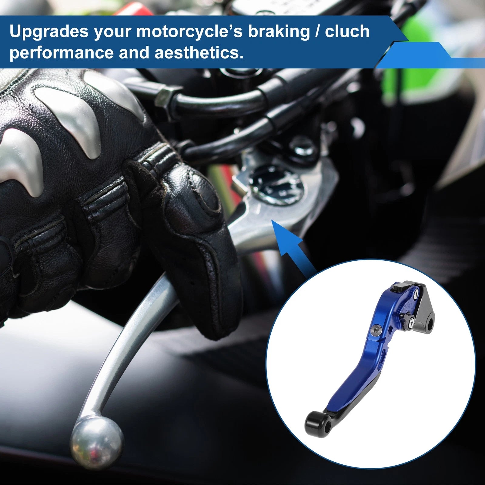Adjustable Brake Clutch Levers for Honda X11 (1999–2002) Blue Black