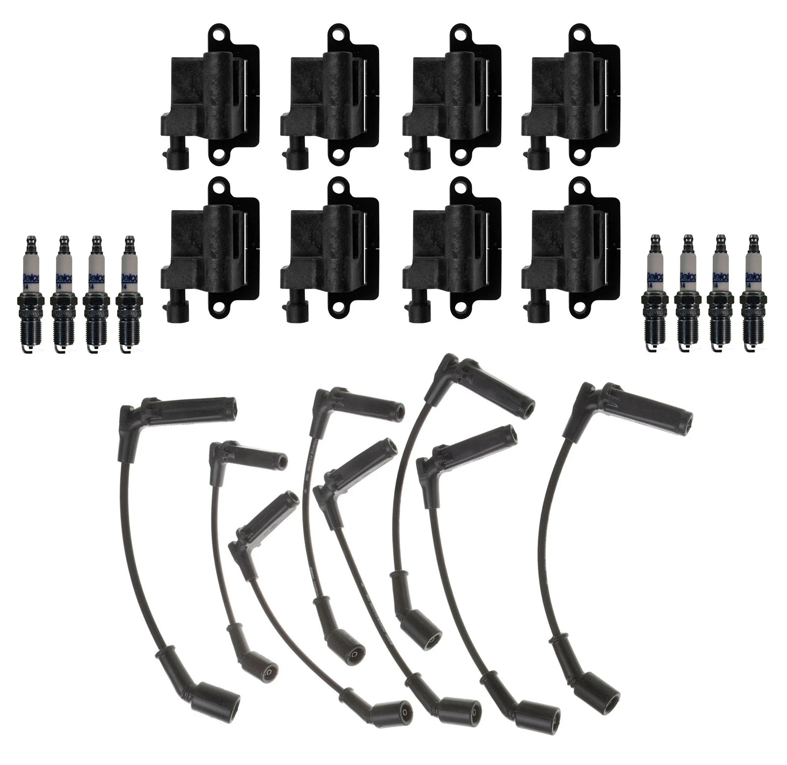 Ignition Wires & Spark Plugs Kit for Chevrolet GMC 8.1L V8 (2001–2009)