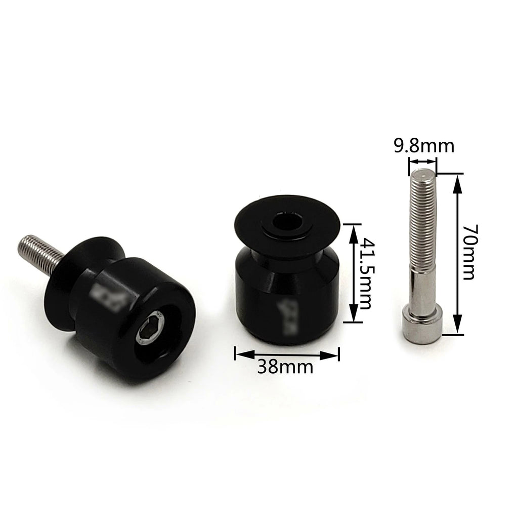 Swingarm Spools 10mm for Kawasaki Ninja 250, ZZR600, 650R, Z1000, ZRX1200, ZX12R