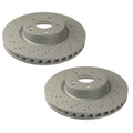 Set of 2 Front Disc Brake Rotors for Mercedes W204 W212 W207 (Sport Package)